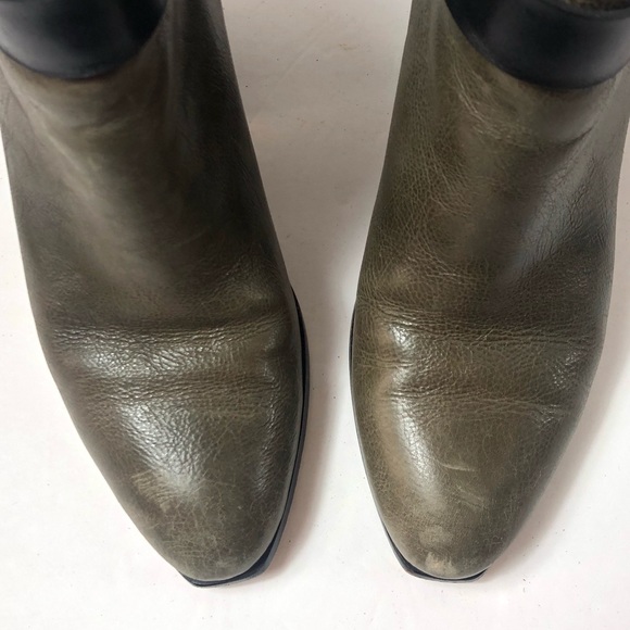 DOLCE VITA Gray Leather Ankle Booties - Picture 3 of 8